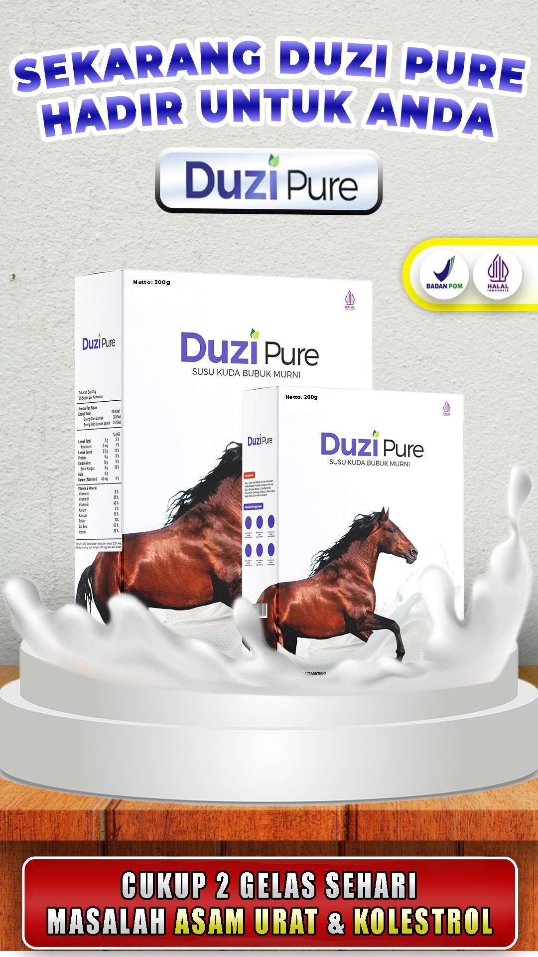 SEKARANG ADA DUZI PURE